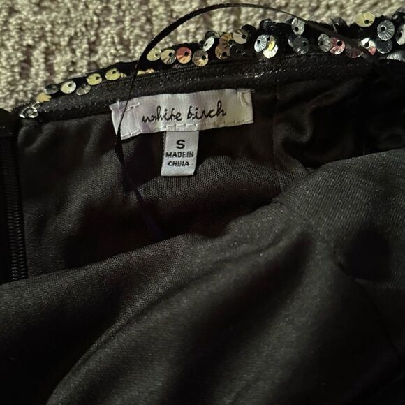 Black Sequin Strapless Dress (Nwot) - Picture 4 of 7